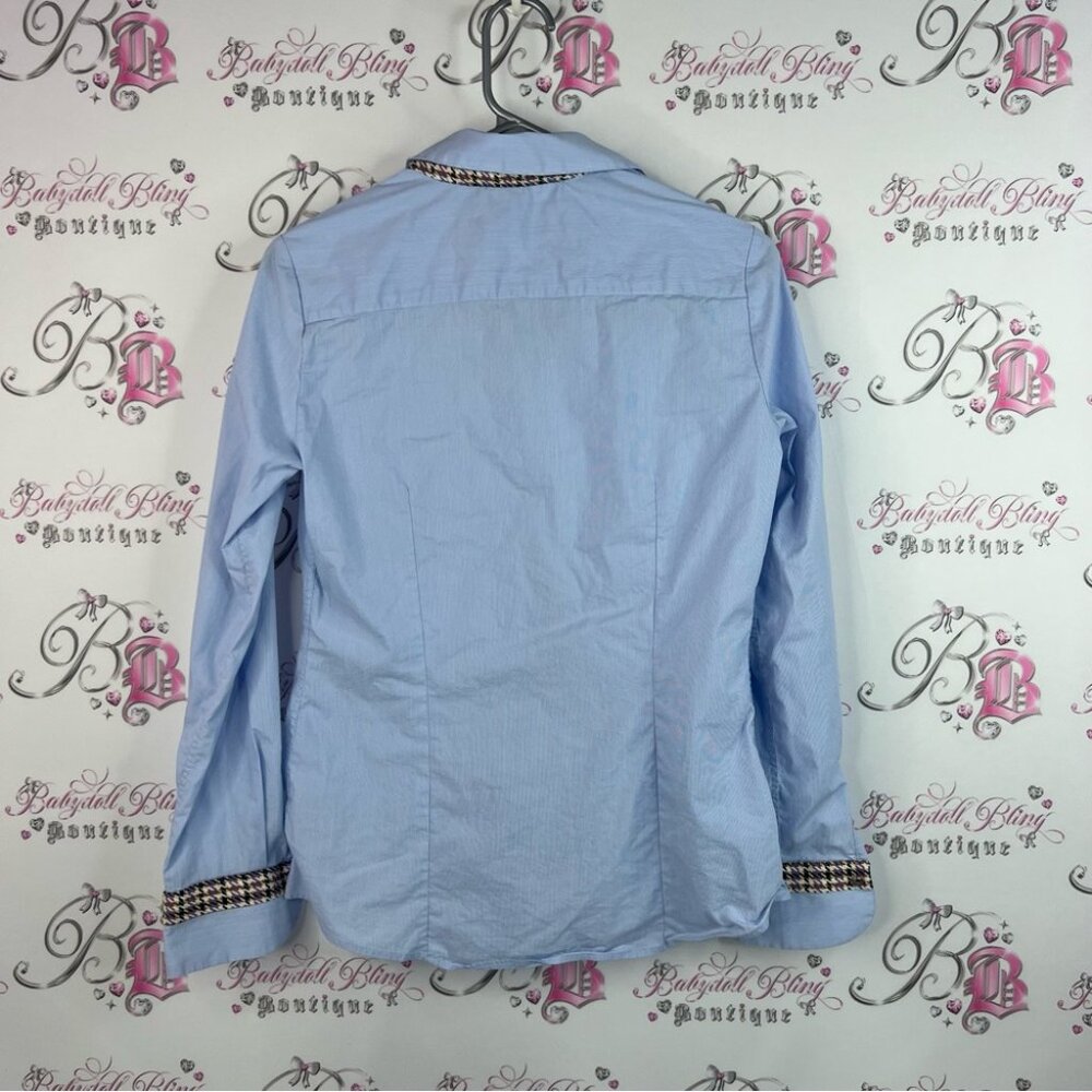 Bariloche Button Down Stylish Blue Button Down Sh… - image 2